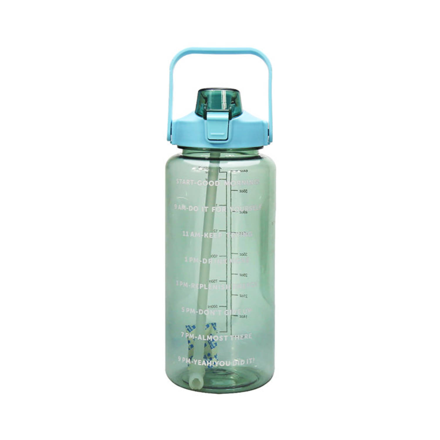     			Radhe Creation Motivational Water Bottles, Gym Water Bottles Multicolour Plastic Sipper Water Bottle 2000 mL ( Set of 1 )