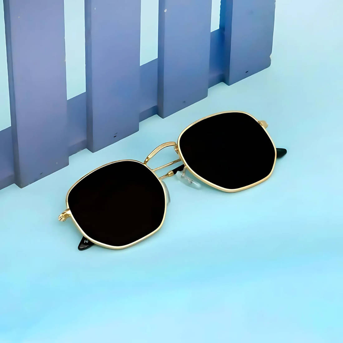SGMC Gold Oval Sunglasses ( Pack of 1 ) SGMC Gold Oval Sunglasses ( Pack of 1 )