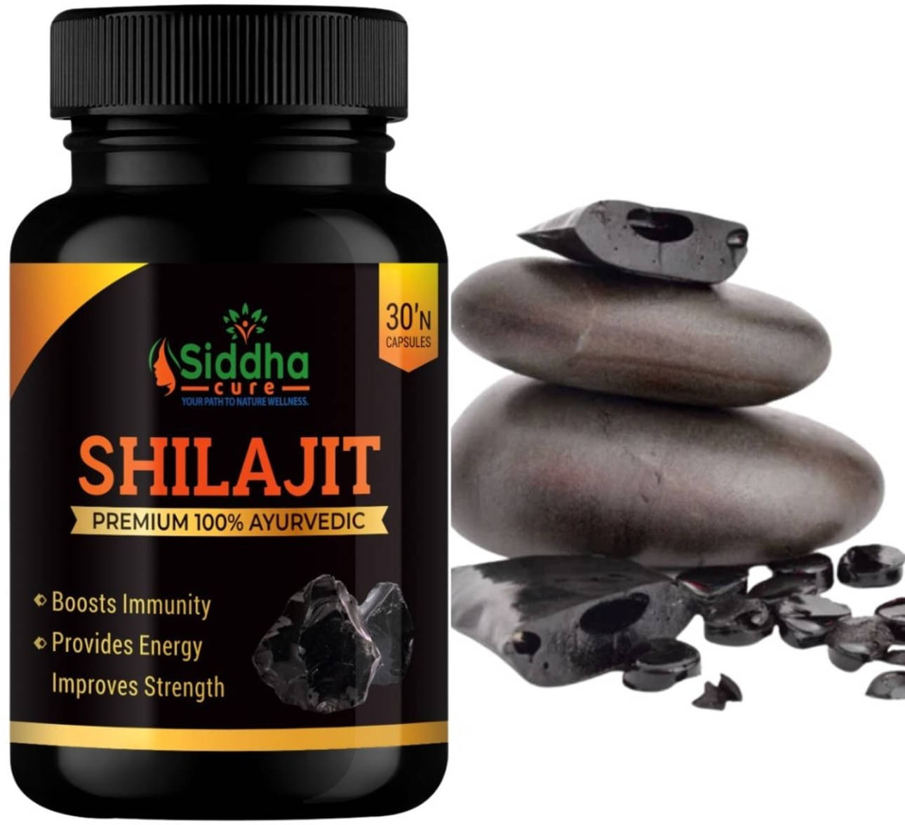 Siddha Cure Shilajit Gold Premium Vitality Ayurvedic Supplement for Men Siddha Cure Shilajit Gold Premium Vitality Ayurvedic Supplement for Men