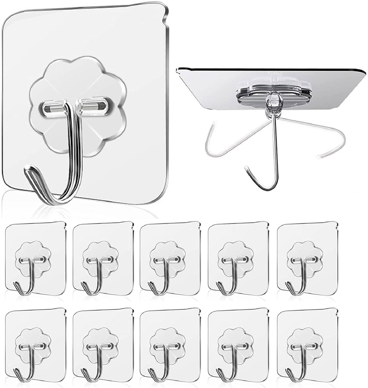     			Stronger Metal Wall Hooks Hangers for Hanging Coat, Towel, Keys, Bags, Lights, Calendars