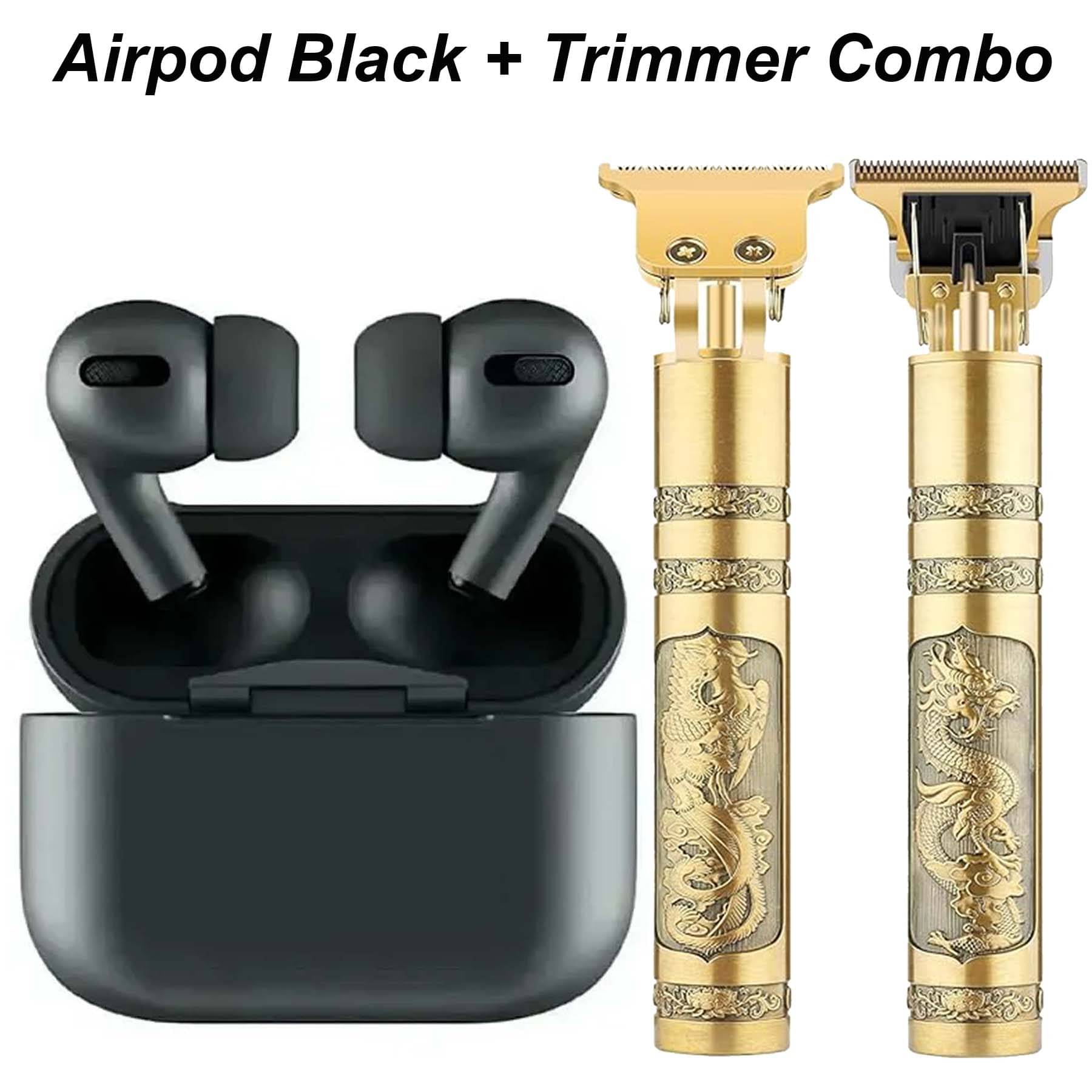     			U7 Tws Airbuds, Fast Charging, 3D Sound, Powerfull Bass + Hair Trimmer,  Beard Trimmer With 120 minutes Runtime - Combo