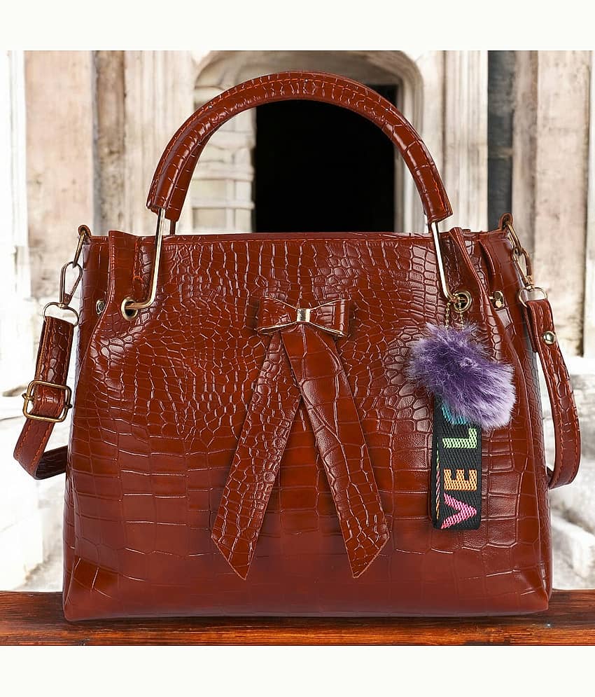 Baggit Satchel Bag Faux Leather Set of Gold - Main Image