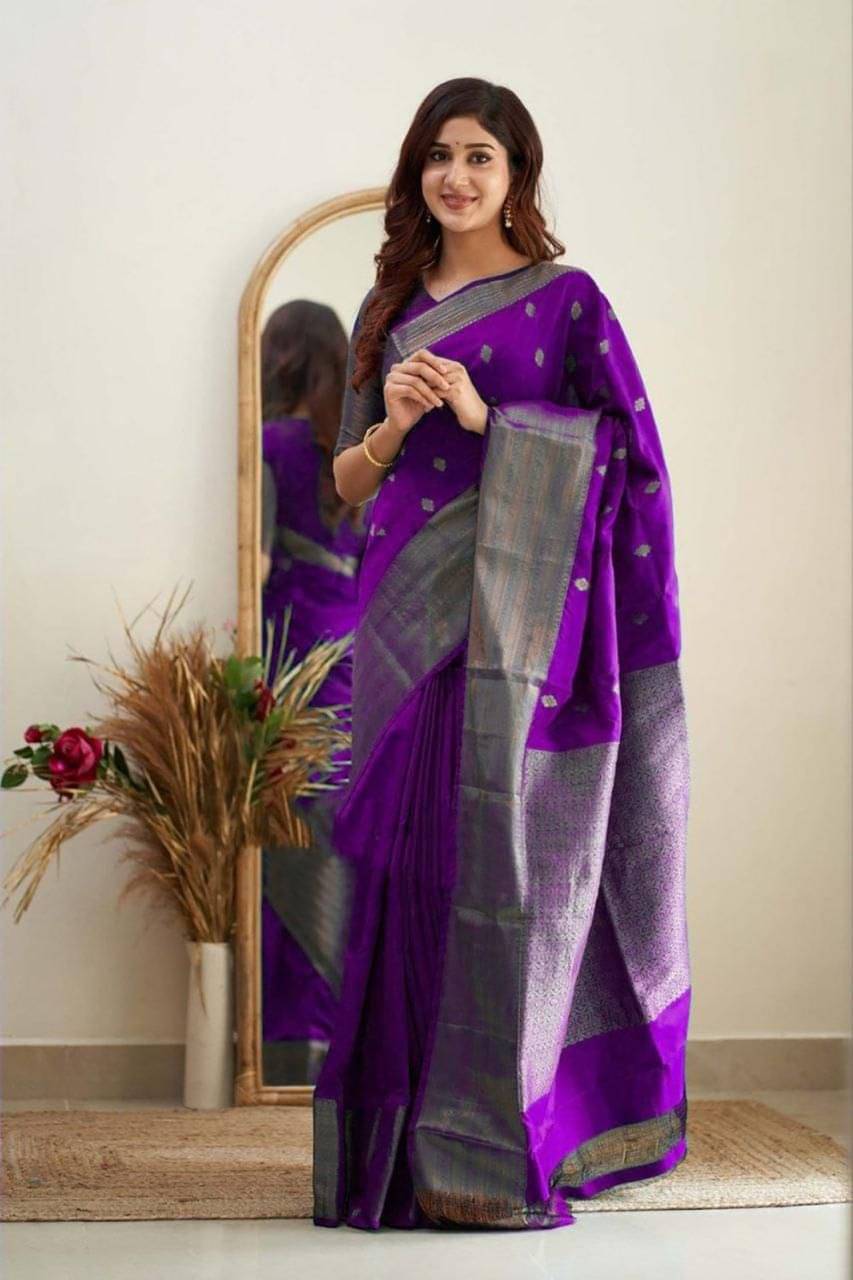 fab woven Art Silk Woven Kanjeevaram Sarees With Unstitched Blouse Piece ( Purple )     			fab woven Art Silk Woven Kanjeevaram Sarees With Unstitched Blouse Piece ( Purple )