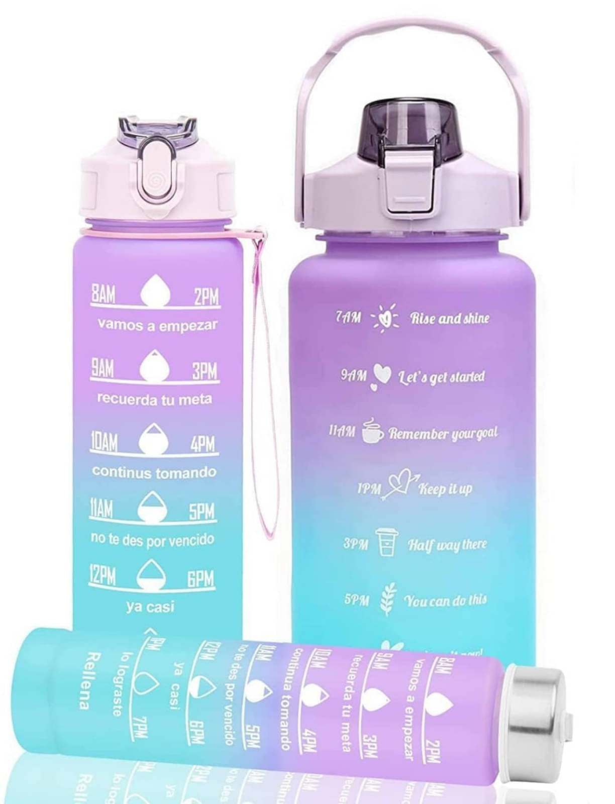     			kastbhanjan Multicolour Plastic Water Bottle 1000 mL ( 3 )