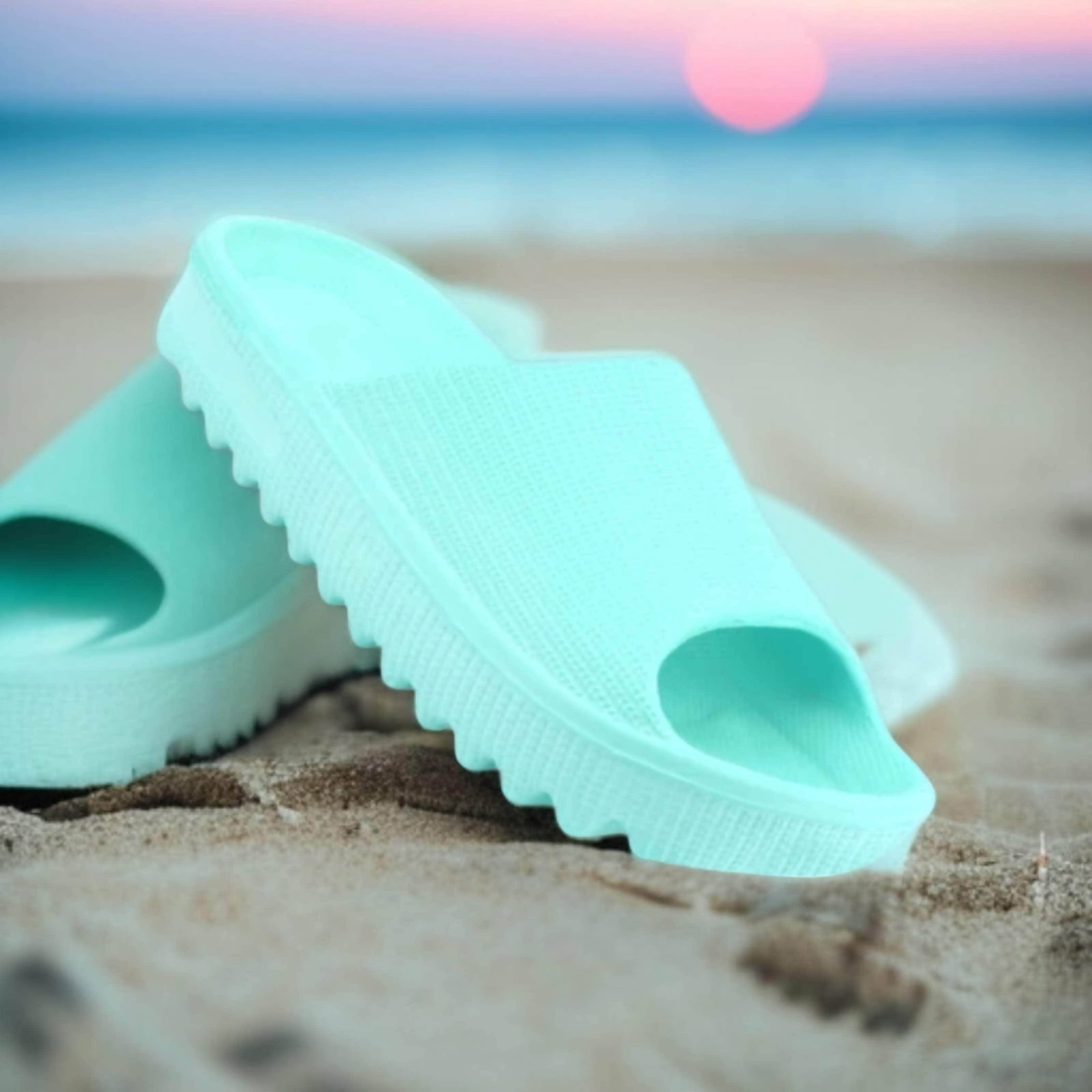     			rishXation Mint Green Women's Slide Flip Flop