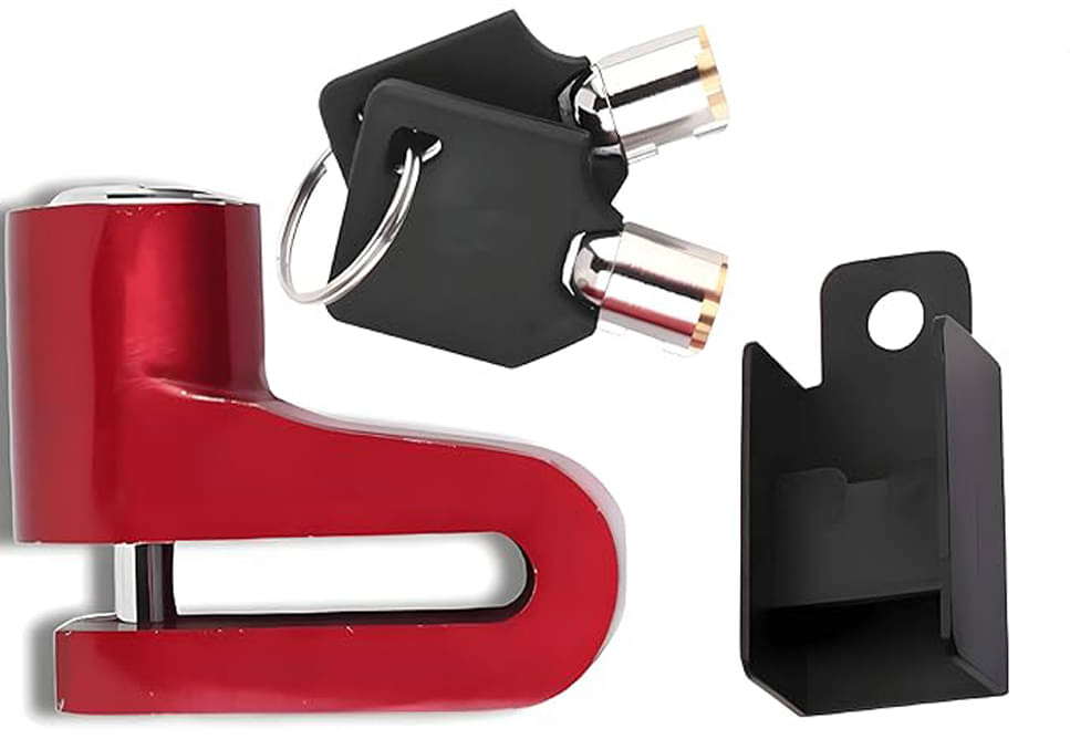     			Anti Theft Disk Brake Lock Heavy Duty Disc Lock Pin Wheel Locking Security Lock with 2 Keys for Universal Bikes