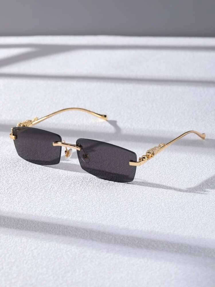 Ashru Gold Rectangular Sunglasses ( Pack of 1 ) Ashru Gold Rectangular Sunglasses ( Pack of 1 )