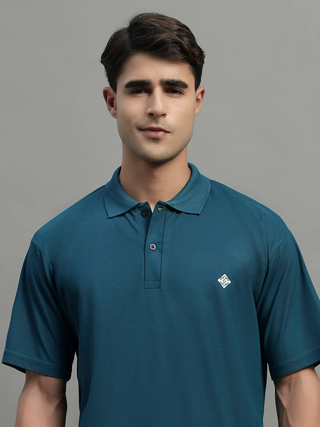 BLISS BOYS Men Cotton Blend Regular Fit Solid Polo T Shirt ( Teal Blue ) BLISS BOYS Men Cotton Blend Regular Fit Solid Polo T Shirt ( Teal Blue )