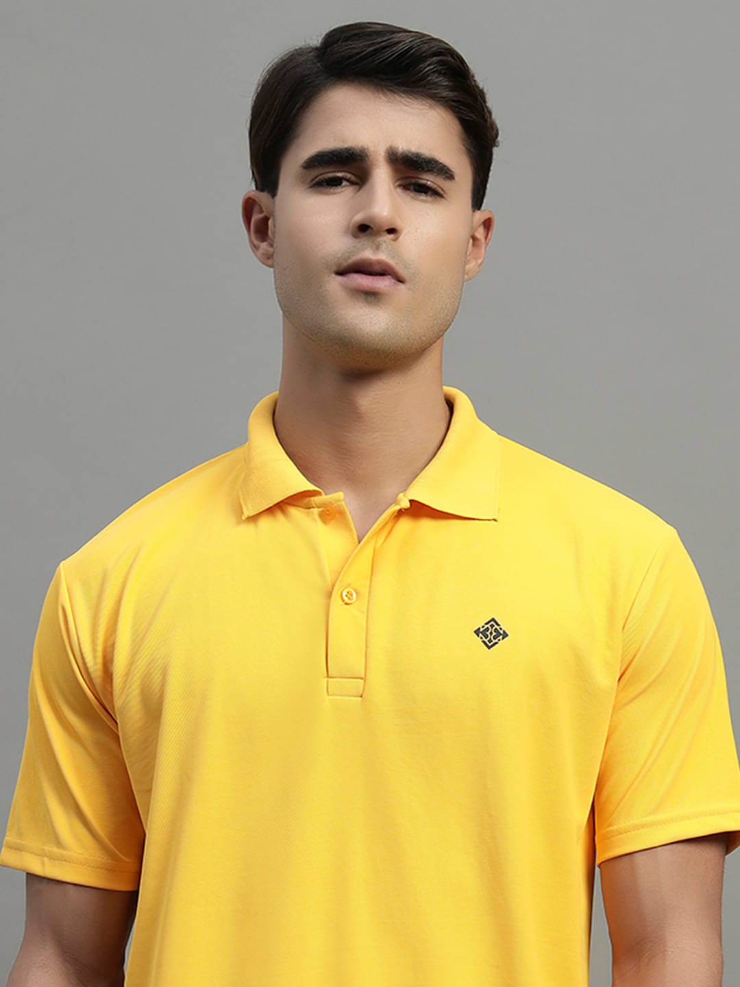 BLISS BOYS Men Cotton Blend Regular Fit Solid Polo T Shirt ( Yellow ) BLISS BOYS Men Cotton Blend Regular Fit Solid Polo T Shirt ( Yellow )