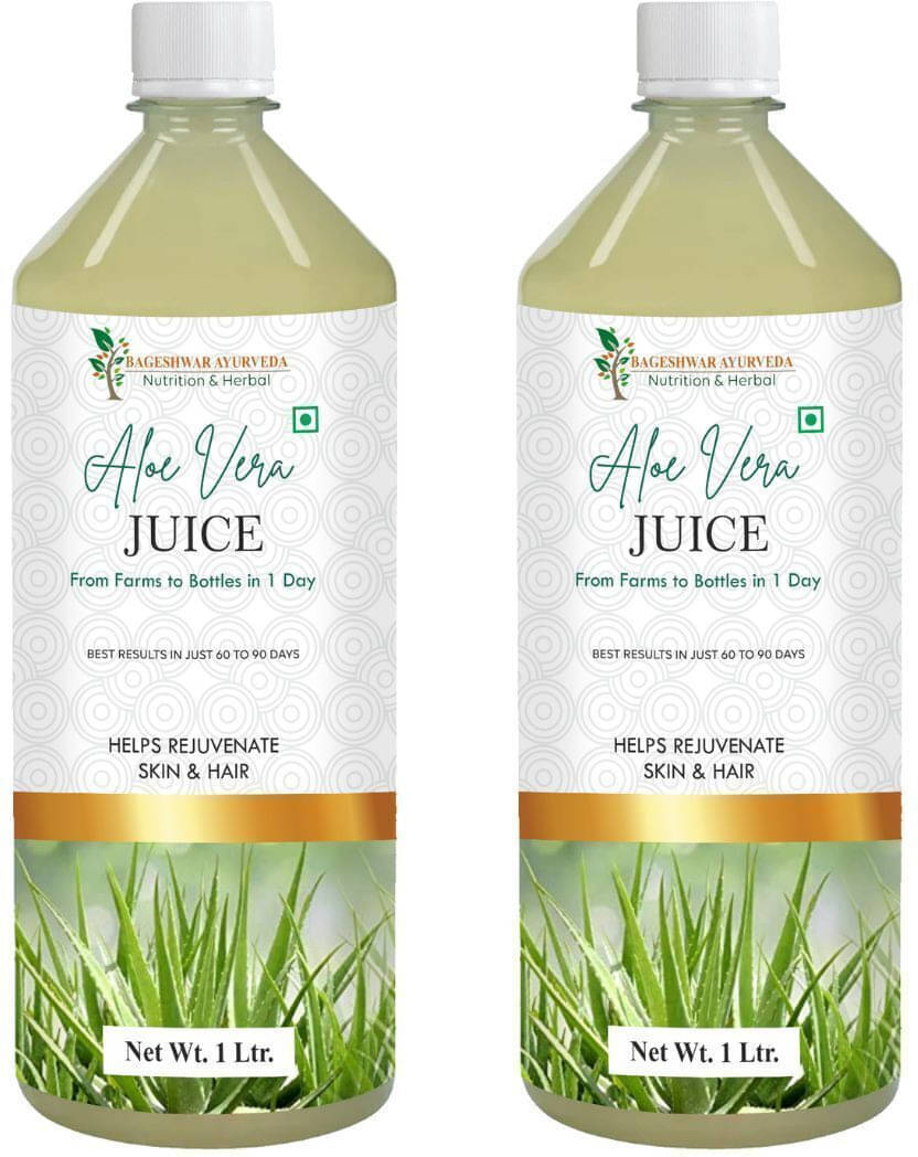     			Bageshwar Ayurveda Aloevera Juice I Farms to Bottles in 1 Day  Pure & Natural  For Glowing Skin