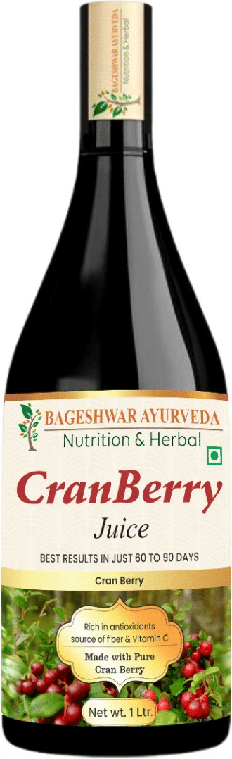 Bageshwar Ayurveda Cranberry Juice Immunity-Boosting Lower Cholesterol For UTI Bageshwar Ayurveda Cranberry Juice Immunity-Boosting Lower Cholesterol For UTI
