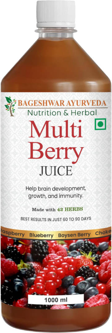     			Bageshwar Ayurveda Multi Berry Juice for Body Detox | Immunity Booster, Acai Berry, Black Berry +37