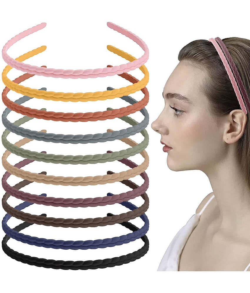 Blubby Multi Women's Hair Band ( Pack of 12 ) - Jewellery Sets | Buy online on ZillyBuy
