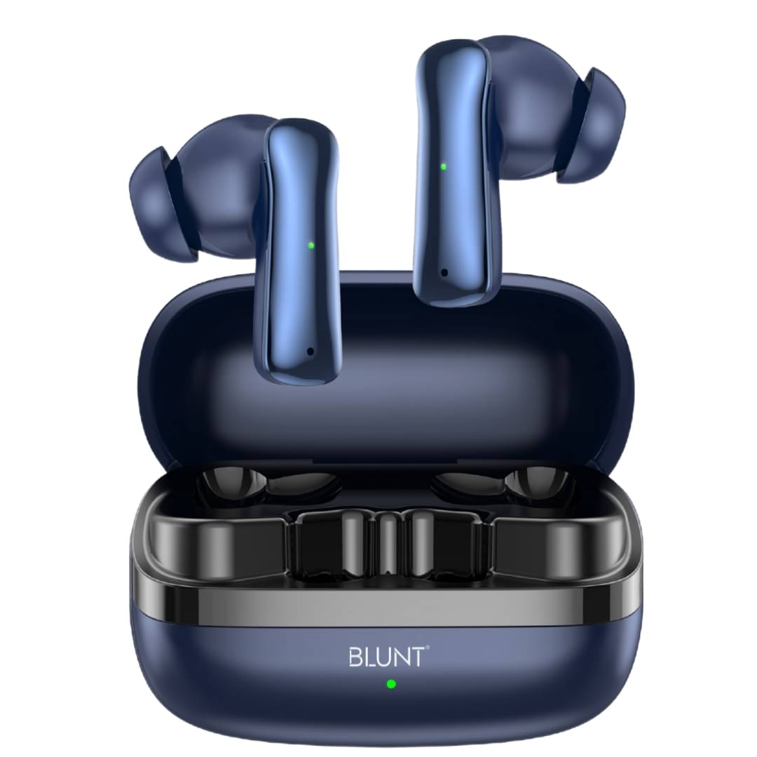     			Blunt Air One True Wireless Earbuds | 30Hr Playtime, Balanced Sound, ENC Mic, Type-C Fast Charging