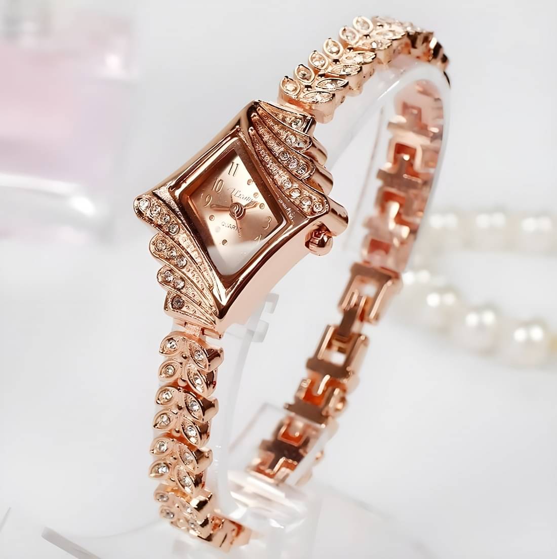     			Cosmic Rose Gold Metal Analog Womens Watch