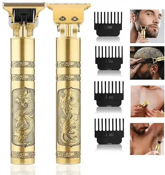     			GATIMAN Golden HairTrimmer Gold Cordless Beard Trimmer With 120 minutes Runtime