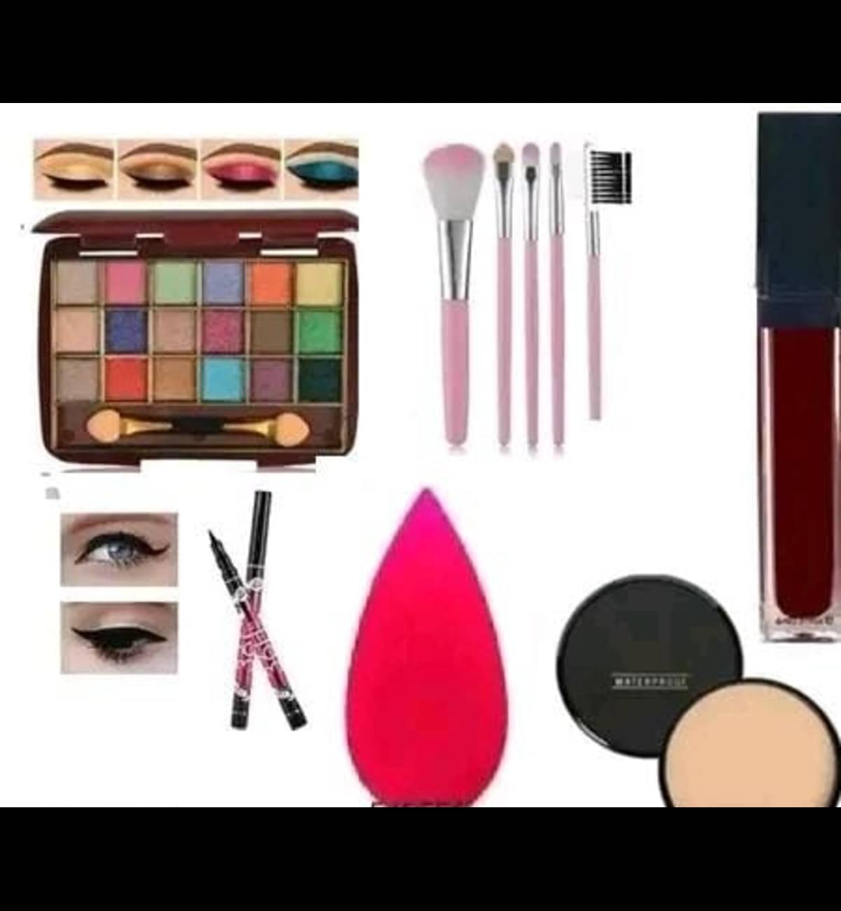     			Generic HD Waterproof Makeup Essentials All in One Makeup Kit