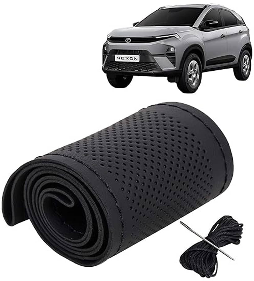 Guru ji overseas Steering Cover Leather Guru ji overseas Steering Cover Leather