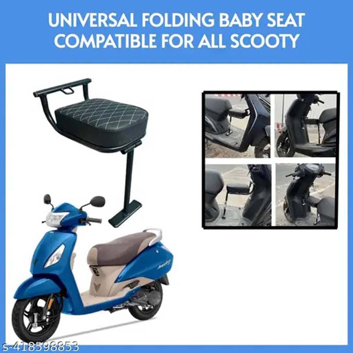     			HAEVY QUALITY Baby Seat (Foldable) Activa/Jupiter Single Bike Seat Cover For Honda, TVS, Suzuki Access, Activa 125, Activa 4G, Jupiter