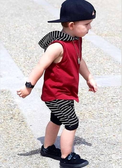     			JENNY GARMENT Pack of 1 Unisex Cotton Blend T-Shirts & Capris Set ( Maroon )