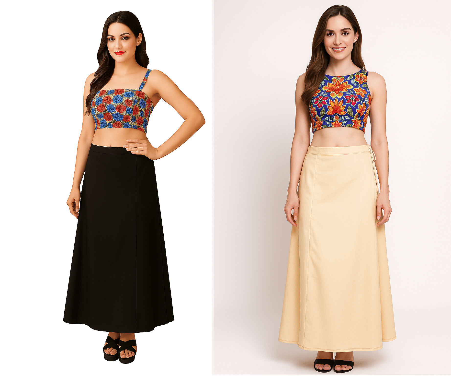 JTG enterprises Multicoloured Cotton Petticoat - Pack of 2     			JTG enterprises Multicoloured Cotton Petticoat - Pack of 2