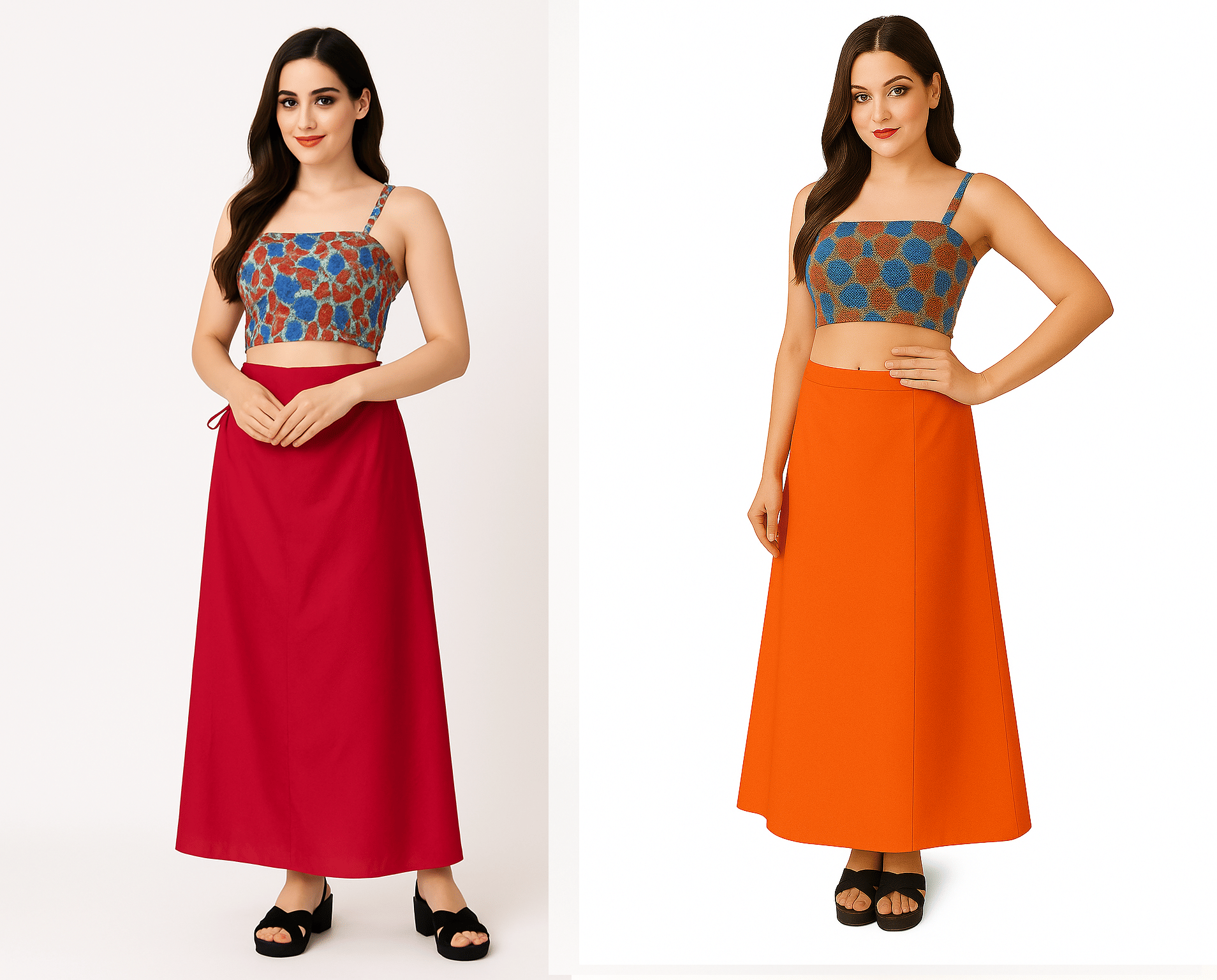 JTG enterprises Multicoloured Cotton Petticoat - Pack of 2     			JTG enterprises Multicoloured Cotton Petticoat - Pack of 2