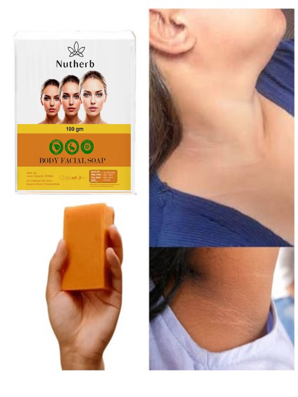     			NUTHERB Beauty JIole Kojic Soap for All Skin Type ( Pack of 1 )