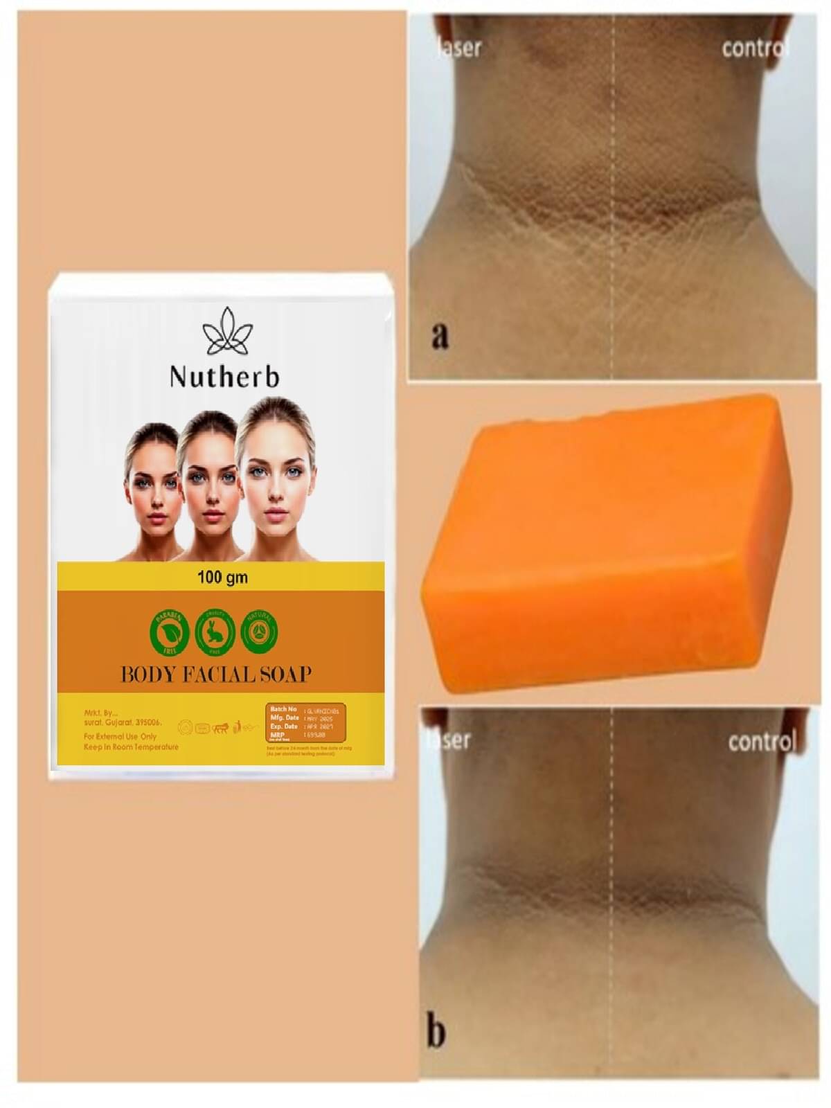     			NUTHERB Beauty JIole Kojic Soap for All Skin Type ( Pack of 1 )