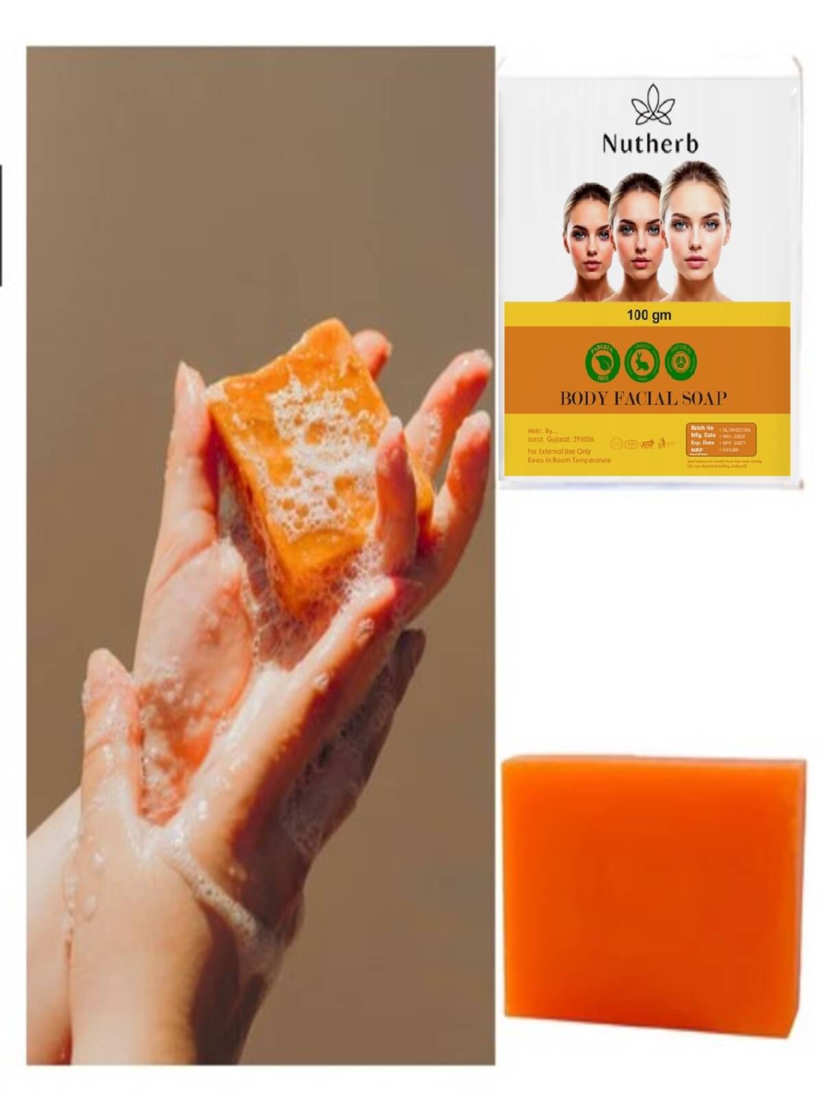     			NUTHERB Beauty JIole Kojic Soap for All Skin Type ( Pack of 2 )