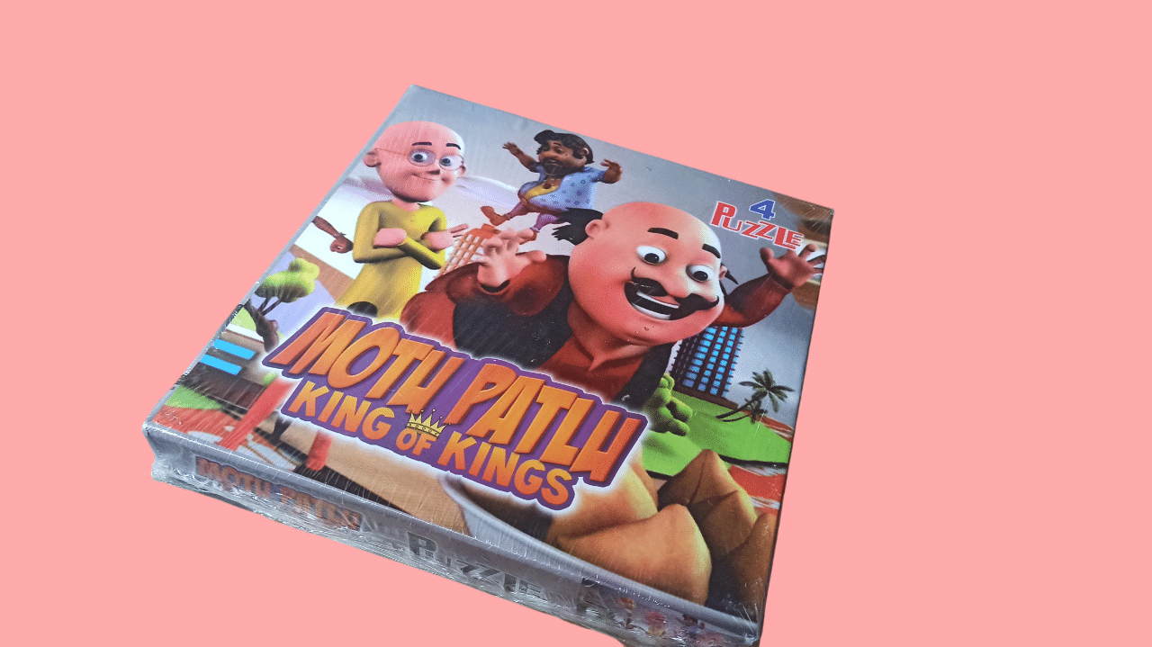     			OLIFIN  Motu-Patlu Puzzle - A Set of 4 Jigsaw Puzzle for Kids Above 3+ Years - Fun & Challenging Brain Booster Games - for Focus and Memory - Encourage Creative Thinking  Pack of 1