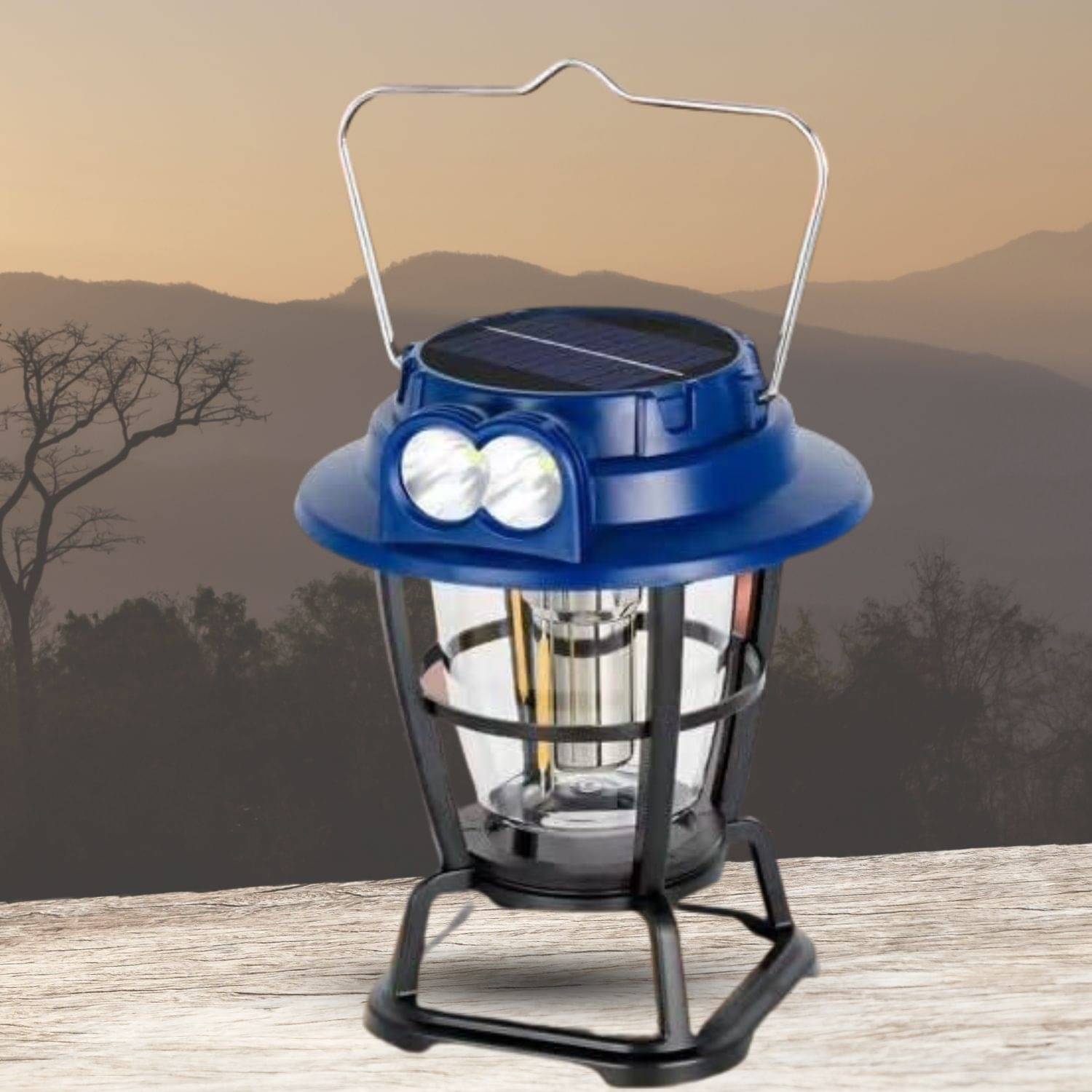     			PAGALY Blue LED Camping Lantern ( Pack of 1 )