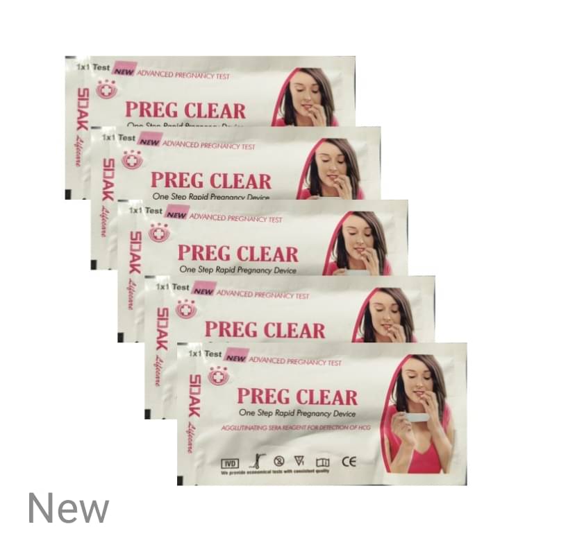     			Preg Clear Pregrency Test Kits (Pack of 5)