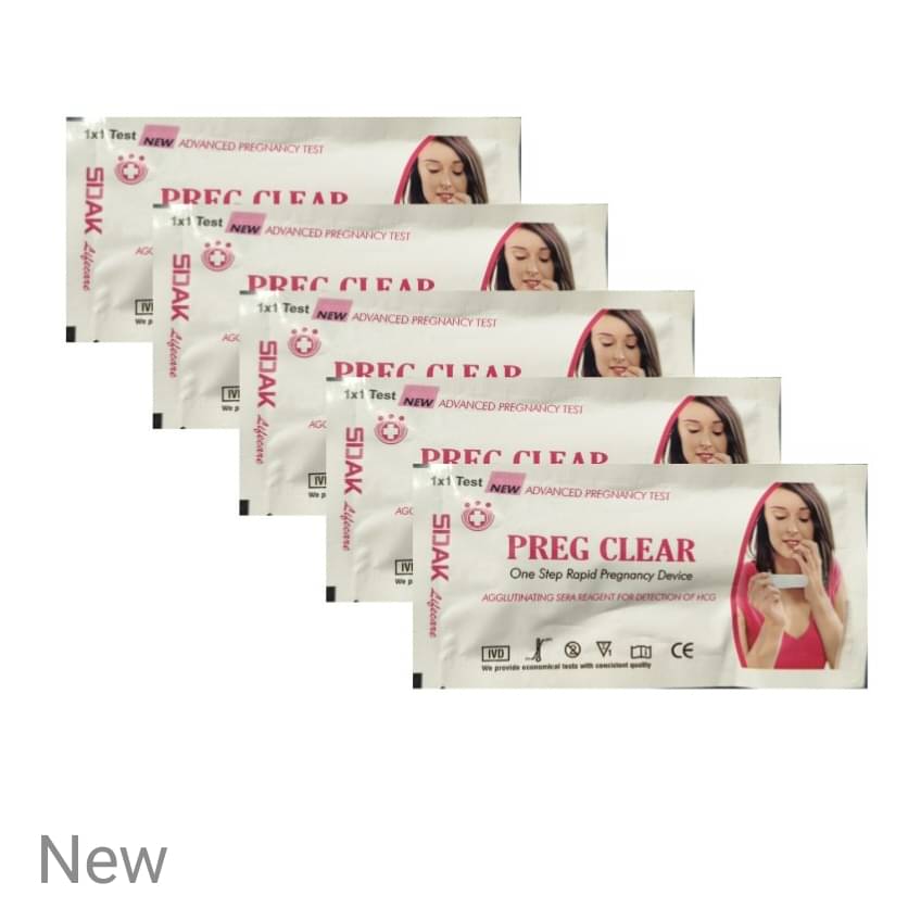     			Preg Clear Pregrency Test Kits (Pack of 5)