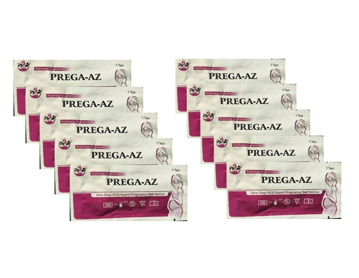     			Prega-AZ Pregrency Test Kits (Pack of 10)