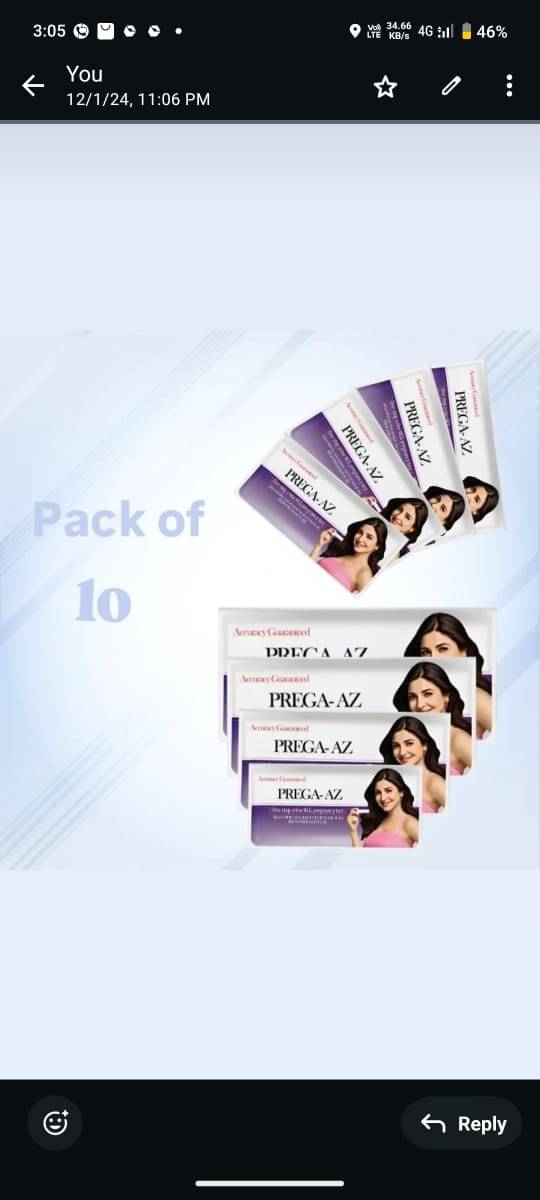     			Prega-AZ Pregrency Test Kits (Pack of 10)