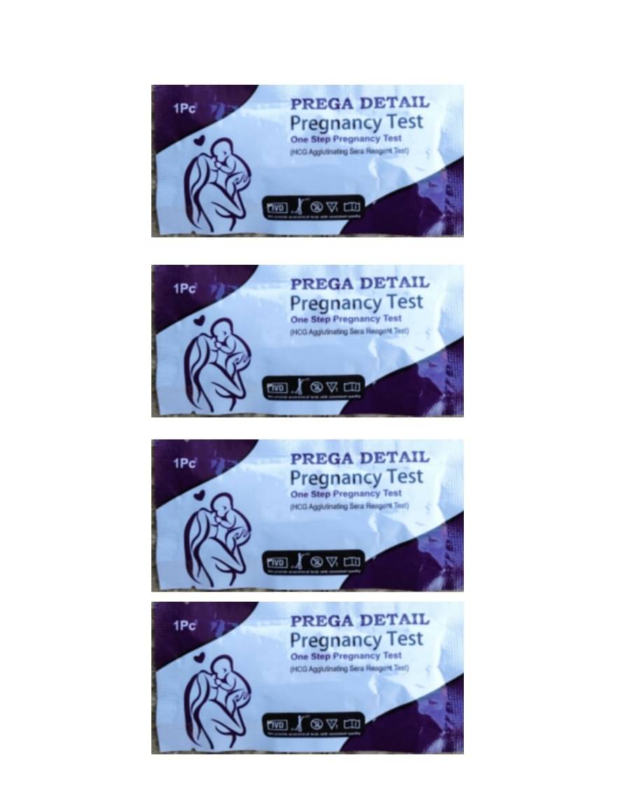     			Prega Detail Pregrency Test Kits (Pack of 4)