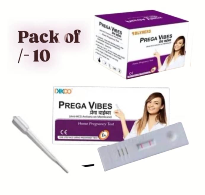     			Prega Vibes Pregrency Test Kits (Pack of 10)