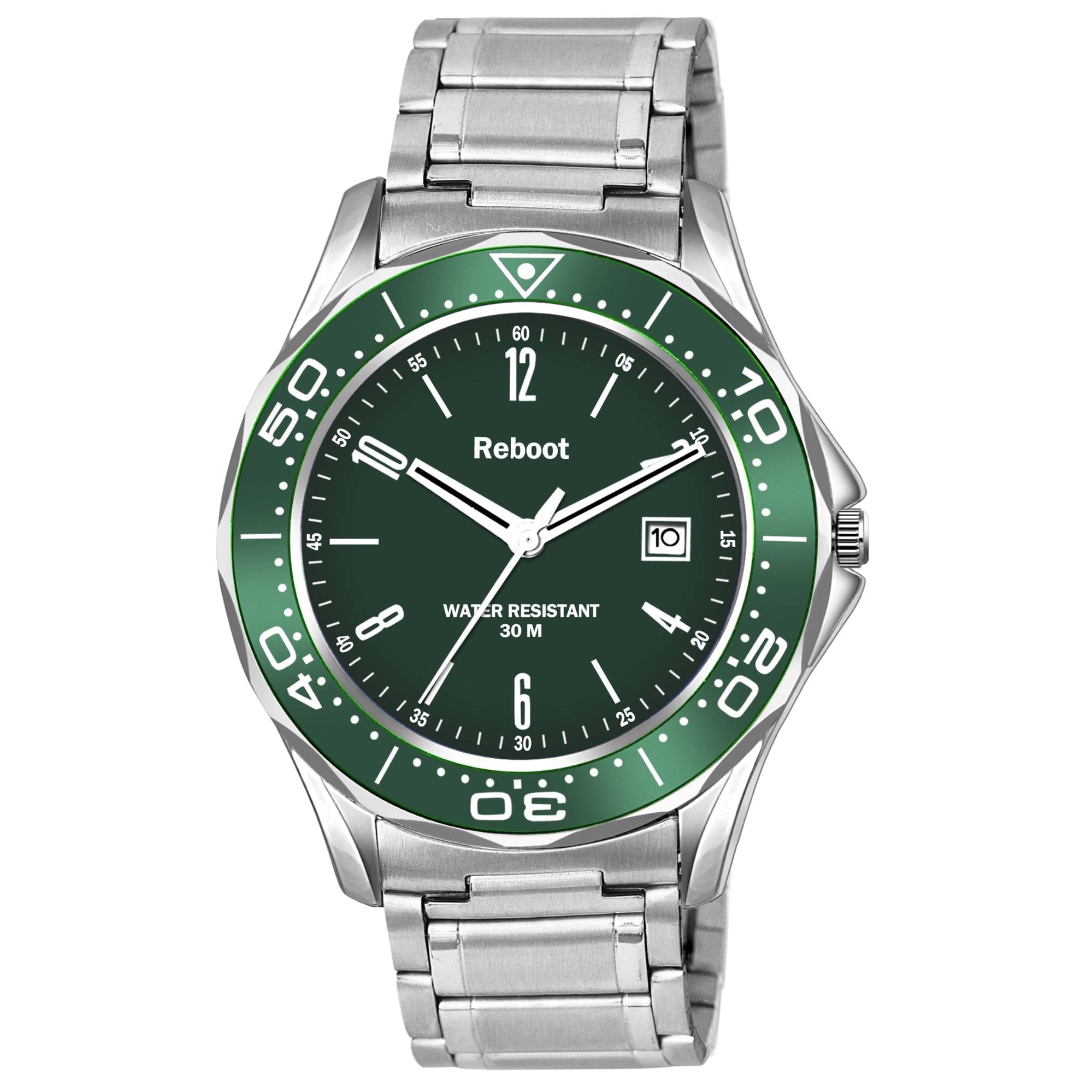     			Reboot Silver Stainless Steel Analog Men's Watch