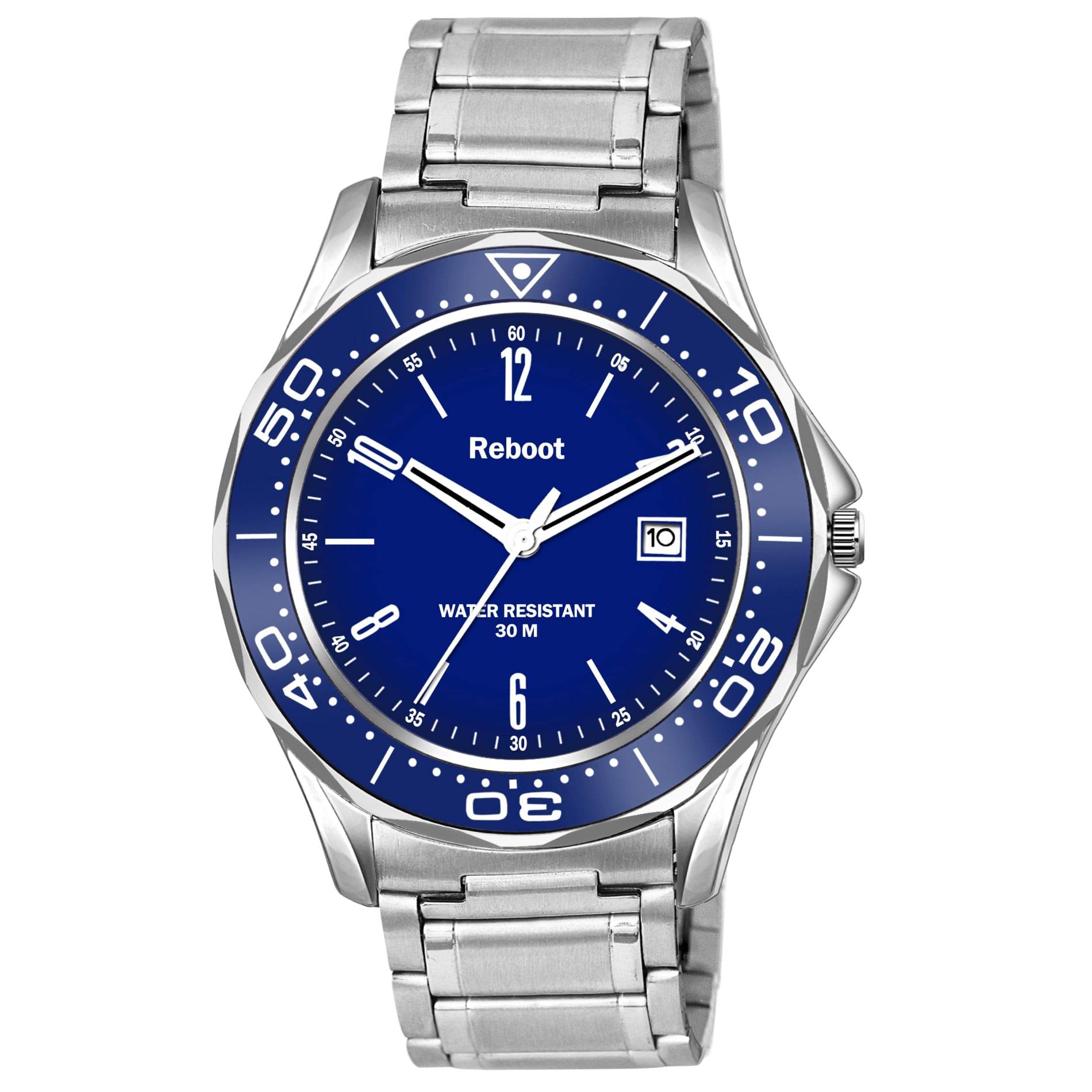     			Reboot Silver Stainless Steel Analog Men's Watch