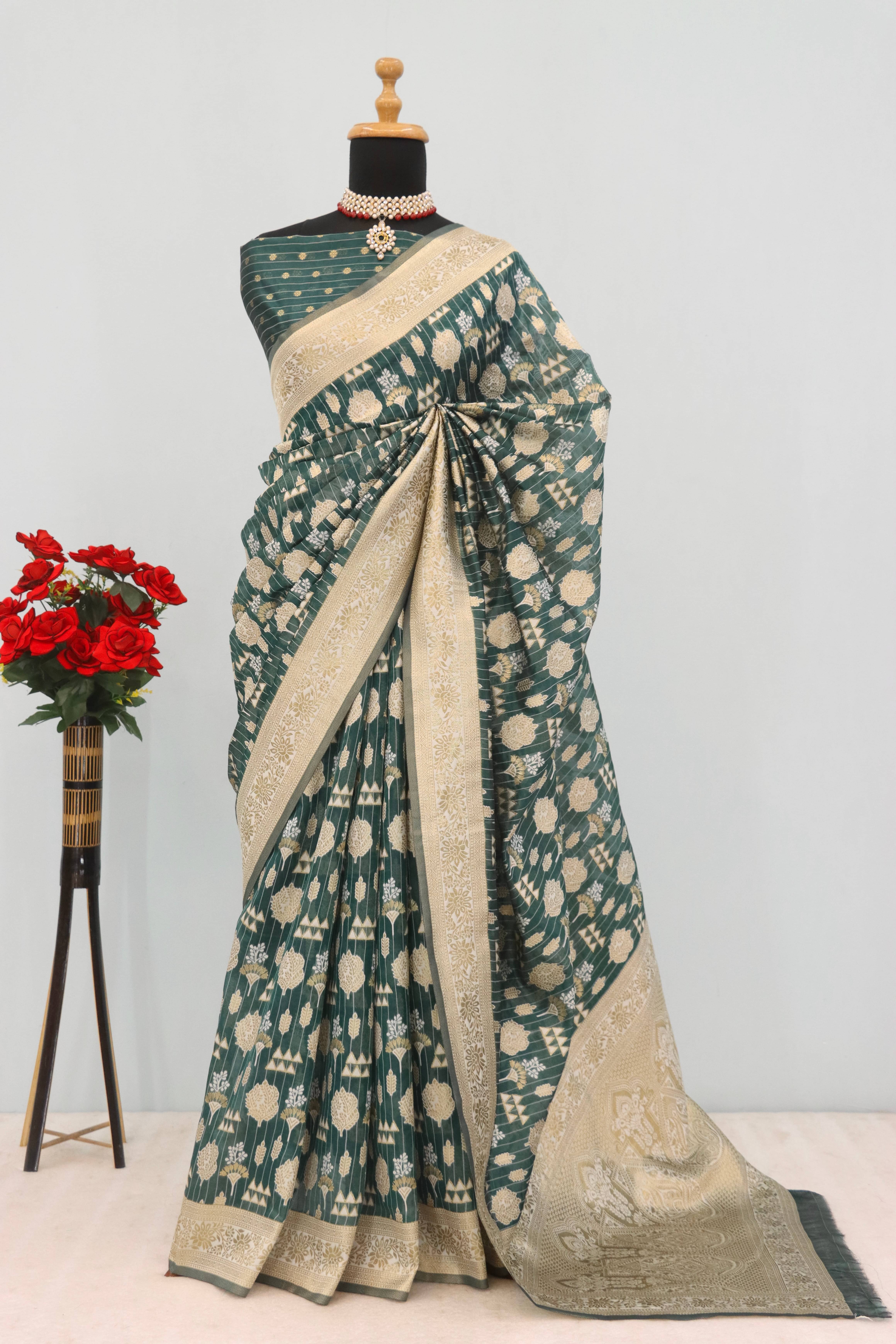 SHIRODHARI Tissue Solid Saree With Unstitched Blouse Piece ( LightGreen ) SHIRODHARI Tissue Solid Saree With Unstitched Blouse Piece ( LightGreen )