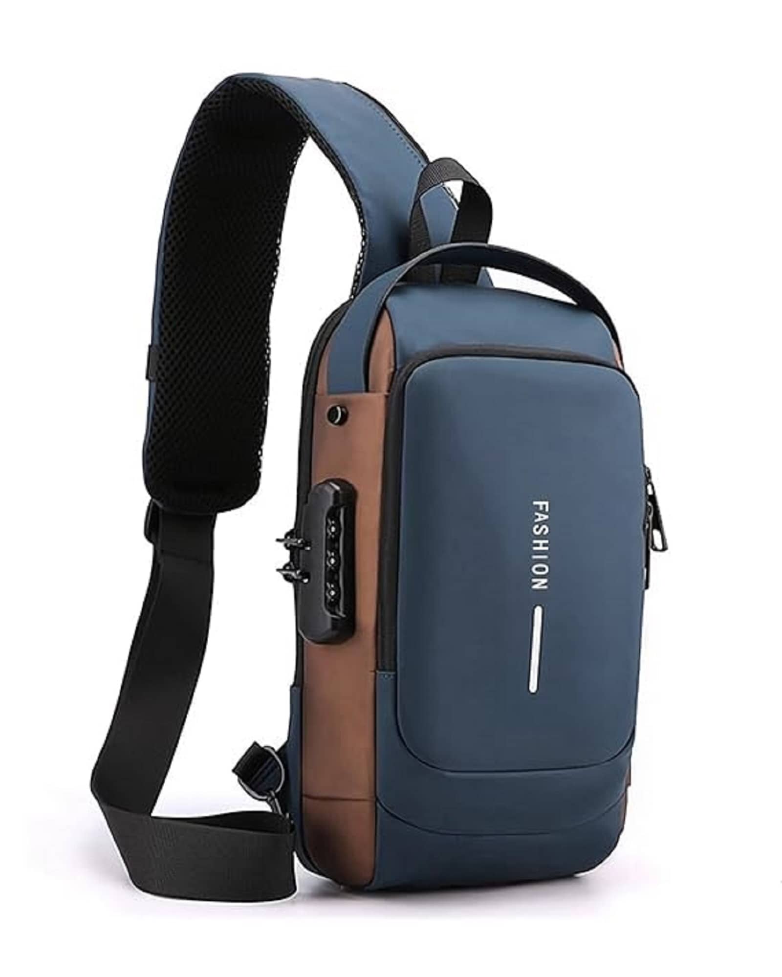 Shopeleven Blue Solid Messenger Bag - Handbags | Buy online on ZillyBuy