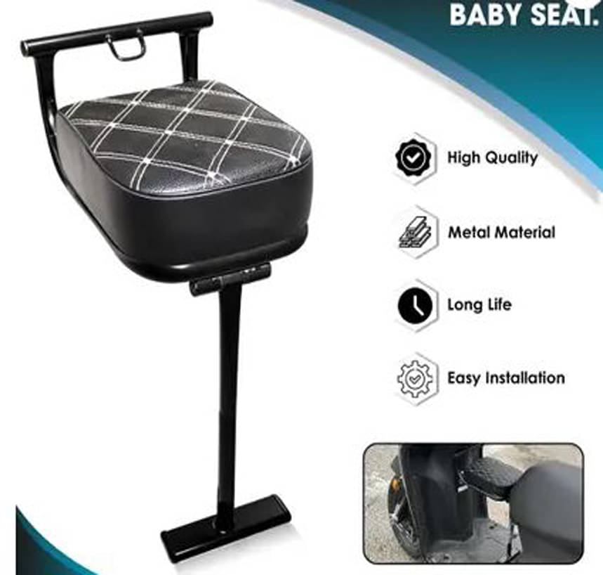 Universal Folding Baby Seat Compatible for Activa 6G Single Bike Seat Cover For Hero, Honda, TVS, Suzuki Access, Access 125, Activa, Activa 3G, Activa 4G, Activa 5G, Activa 6G, Activa i, Jupiter     			Universal Folding Baby Seat Compatible for Activa 6G Single Bike Seat Cover For Hero, Honda, TVS, Suzuki Access, Access 125, Activa, Activa 3G, Activa 4G, Activa 5G, Activa 6G, Activa i, Jupiter