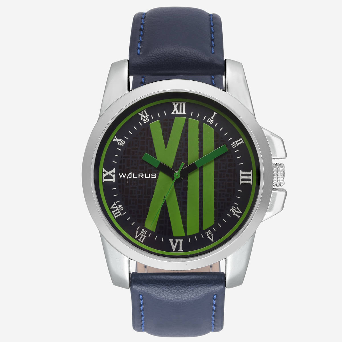     			Walrus Blue PU Analog Men's Watch