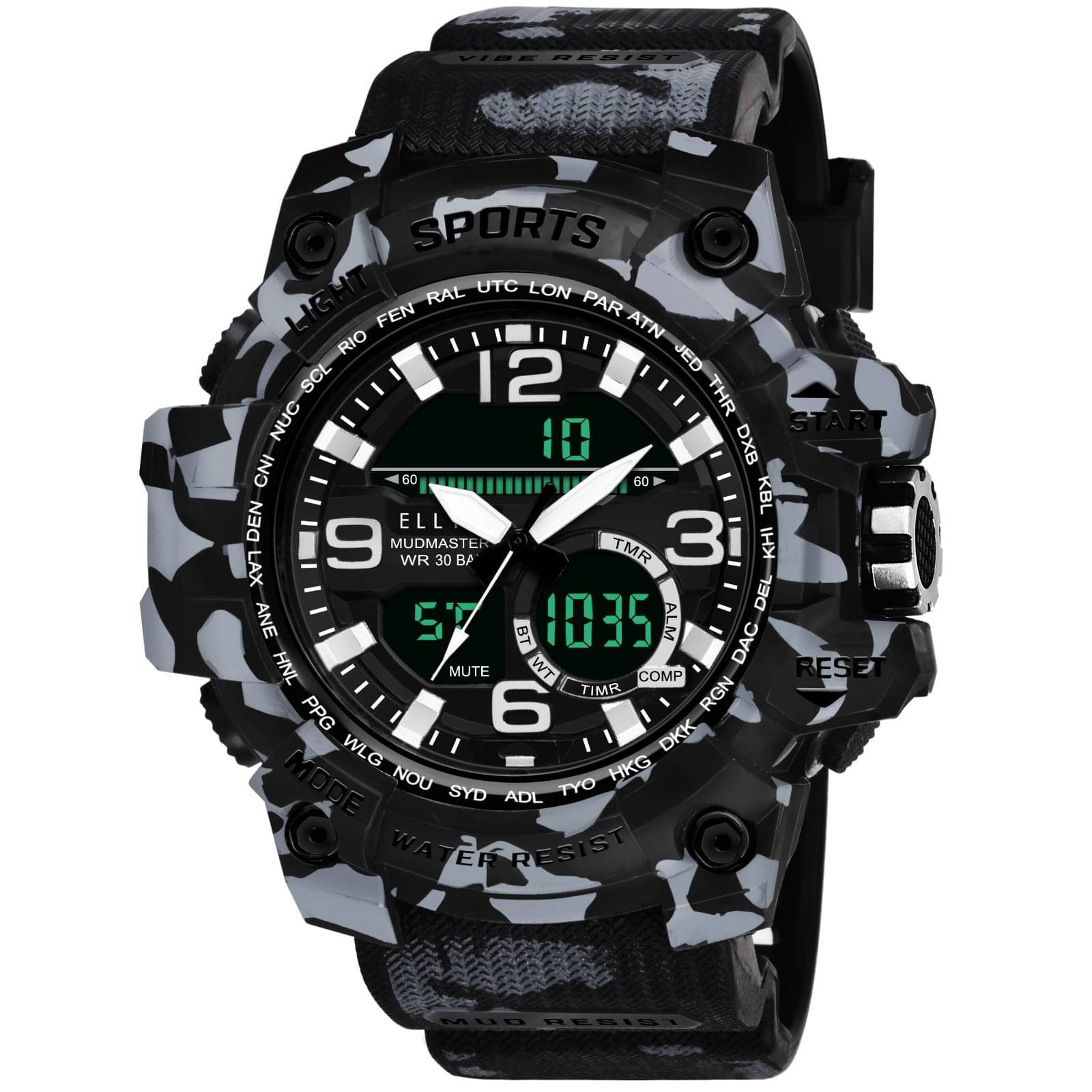     			Walrus Green Silicon Analog-Digital Men's Watch