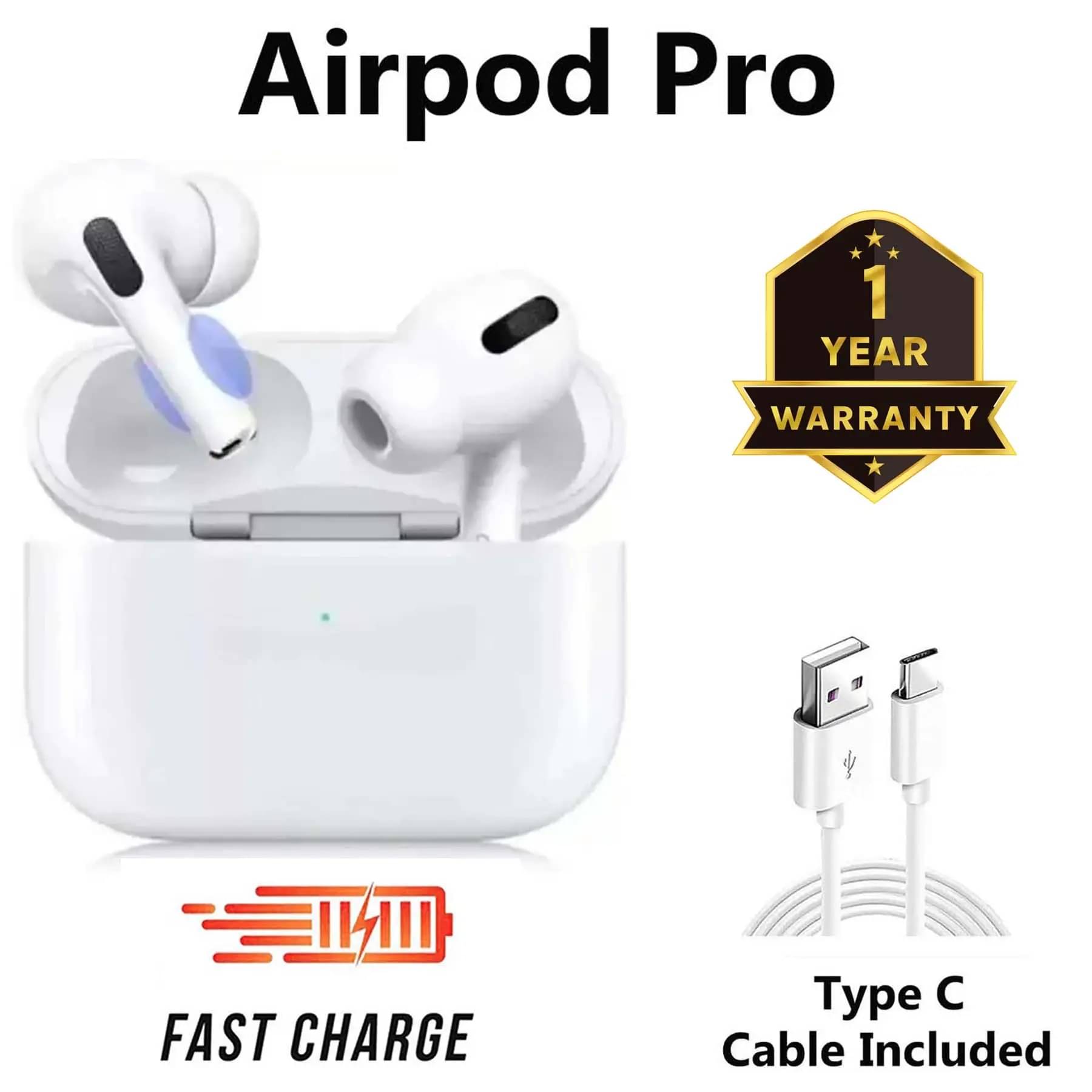     			White Color AP102 True Wireless Earbuds ( AIRPODS)
