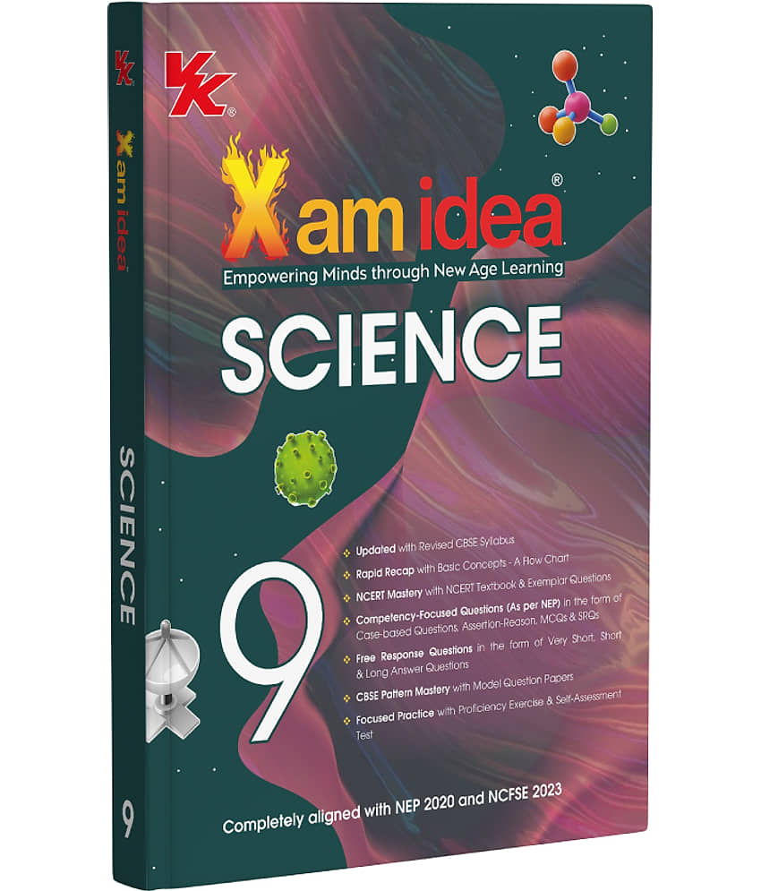 Xam idea Class 9 Science (2025–26) | Latest CBSE Syllabus| NEP 2020 & NCFSE 2023 Aligned | With Competency-Focused & Free Response Qs | Self-Assessment Tests - Stationery | Buy online on ZillyBuy