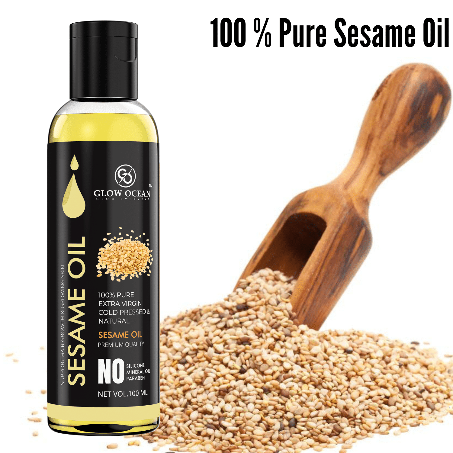     			glow ocean Hair Growth Sesame Oil 100 ml ( Pack of 1 )