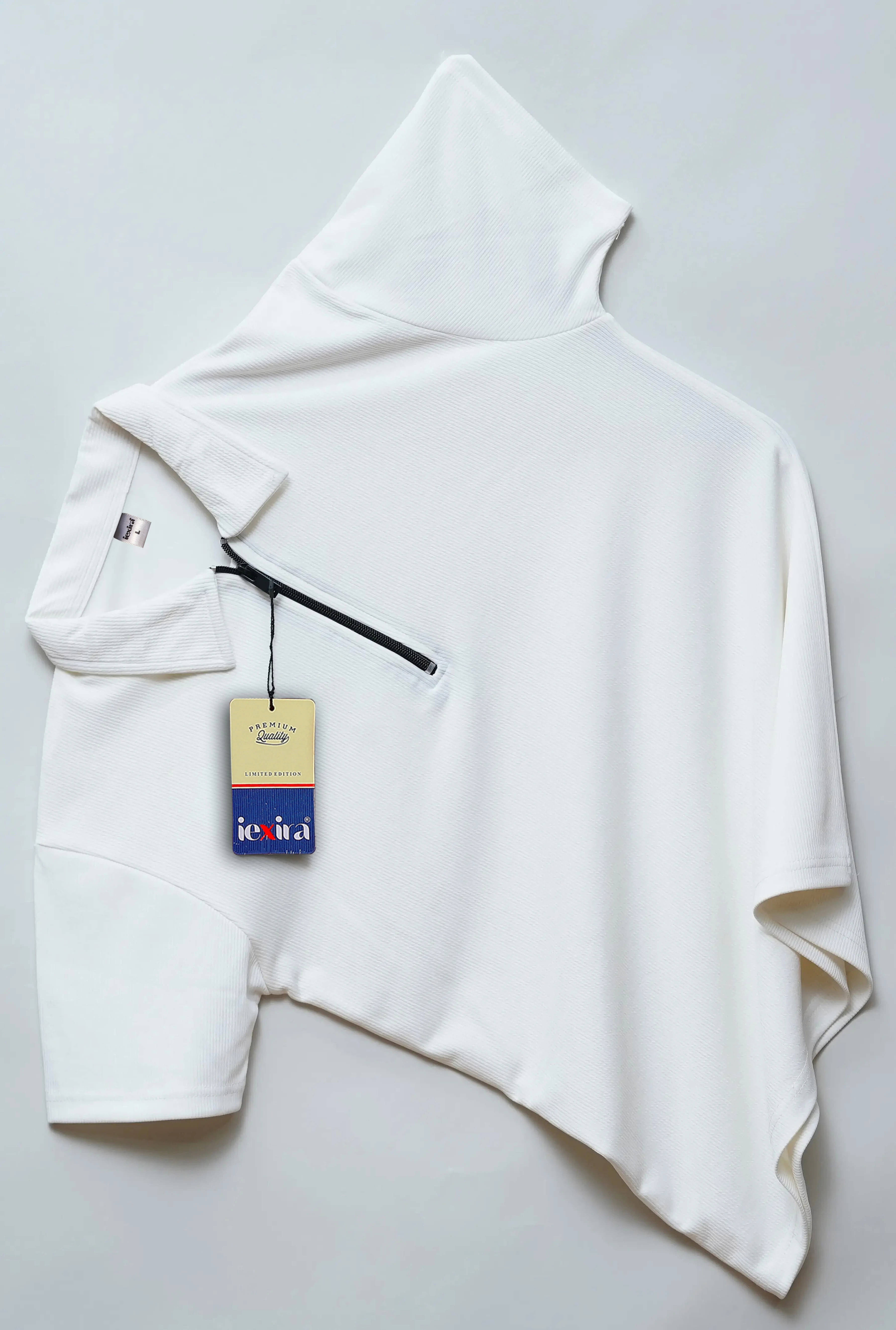     			iexira Men Polyester Slim Fit Solid Polo T Shirt ( White )
