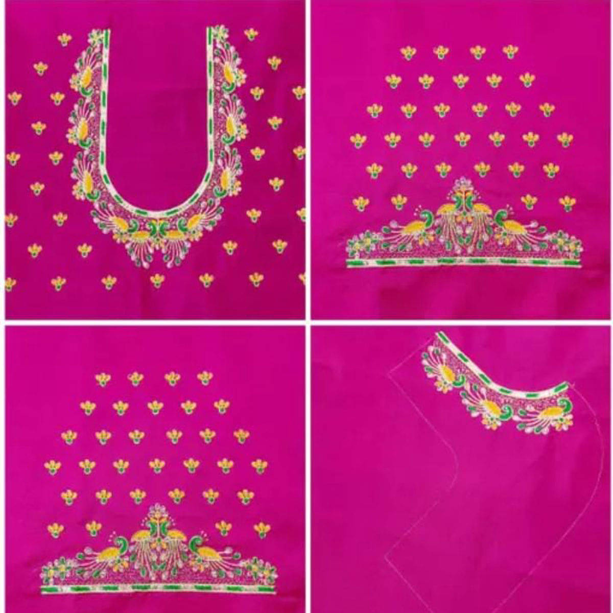     			krishna trends Pink Unstitched Art Silk Women's Blouse ( Pack of 1 )