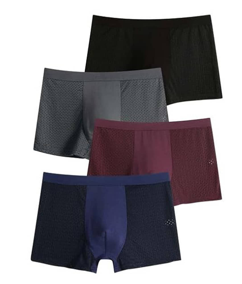 mens dot net briefs Pack of 4 Lycra Trunks For Men's ( Multicolor )